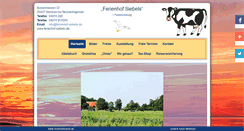 Desktop Screenshot of ferienhof-siebels.de